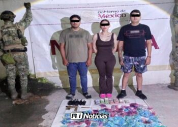 Detienen a dos hombres y una mujer con más de 5 mil dosis de droga en Mazatlán