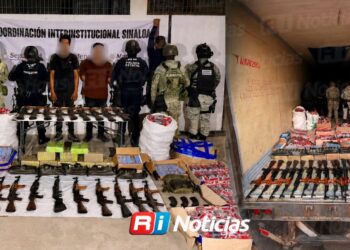 Confirman que tráiler asegurado en Mazatlán traía 19 armas, mil 131 cargadores y más de 15 mil cartuchos escondidos