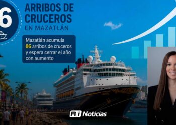 Mazatlán acumula 86 arribos de cruceros y espera cerrar el año con aumento