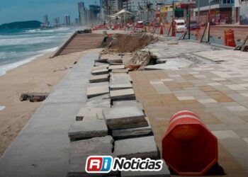 Tramo del Malecón afectado por marea alta continúa acordonado y sin avances visibles