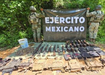 Aseguran arsenal y casi 9 mil de cartuchos en comunidades rurales de Mazatlán