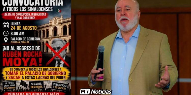 Convoca Manuel Clouthier a protesta contra Rocha Moya en Palacio de Gobierno
