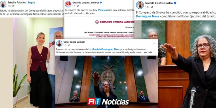 Aspirantes de Morena respaldan a Graciela Domínguez tras asumir como gobernadora interina