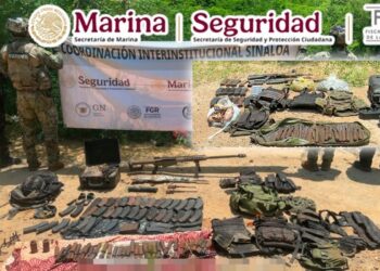 Aseguran 5 armas, 55 cargadores, más de 2 mil 800 cartuchos y destruyen 49 explosivos en Concordia