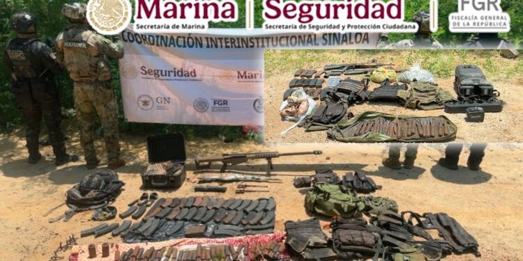 Aseguran 5 armas, 55 cargadores, más de 2 mil 800 cartuchos y destruyen 49 explosivos en Concordia