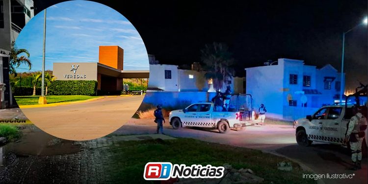 Irrumpen sujetos armados en residencial de Mazatlán y atacan vivienda
