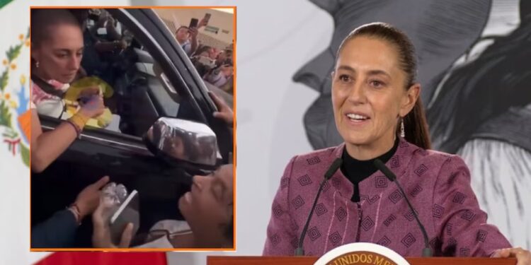 Sheinbaum revela qué ocurrió con la mujer que golpeó su camioneta en Tamaulipas