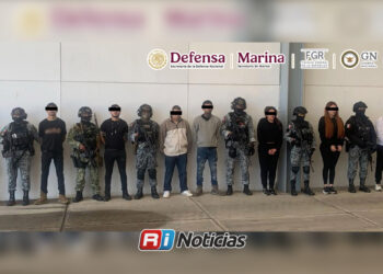 Detienen a nueve integrantes de organización delictiva en Michoacán
