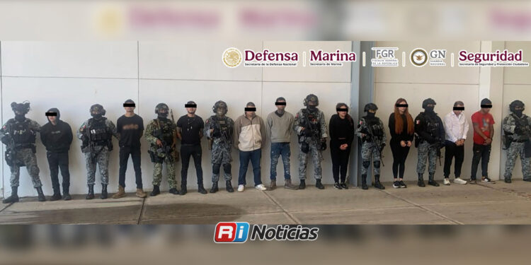 Detienen a nueve integrantes de organización delictiva en Michoacán