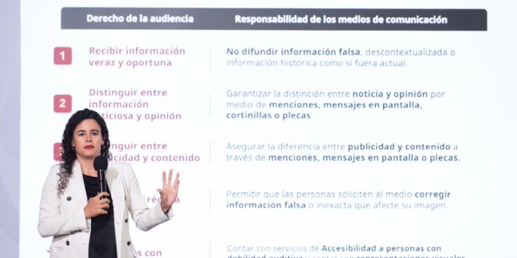 Los lineamientos de derechos de audiencias no tocan los contenidos, eso garantiza que no habrá censura: Sheinbaum