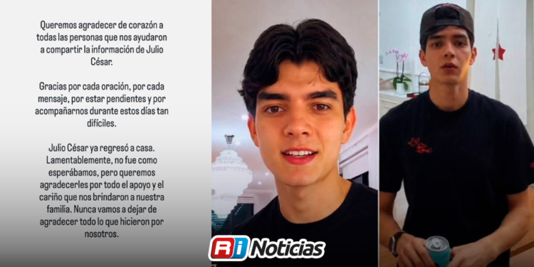 Confirman con pruebas de ADN identidad de Julio César, joven desaparecido en Culiacán; su cuerpo fue hallado en una bolsa