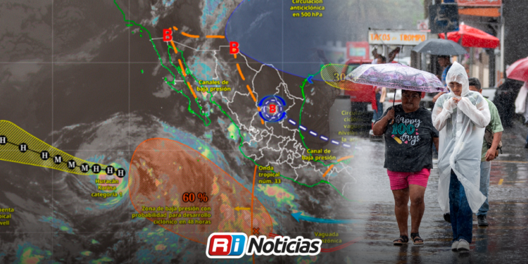 ‘Karina’ se intensifica a huracán categoría 1 frente a costas de México