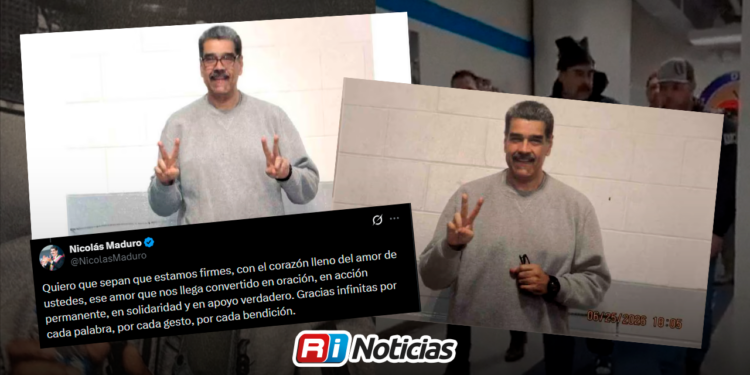 Nicolás Maduro publica fotos desde una cárcel en EU: “Estamos firmes, con el corazón lleno de amor”