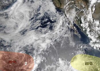 Pacífico mantiene vigilancia por dos zonas de baja presión con posible desarrollo ciclónico