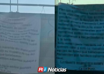 Colocan dos “narco-mantas” en accesos de Mazatlán