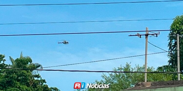 Helicóptero militar realiza sobrevuelos en Culiacán tras reporte de disparos