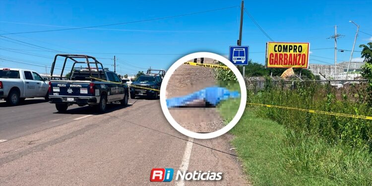 Localizan a un hombre asesinado junto a una cartulina con un mensaje en la Culiacán-Eldorado