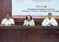 Con simulacro, clausuran taller de prevención y combate de incendios en el Congreso del Estado