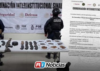 Aseguran armas y equipo táctico en Concordia