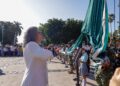 Gobernadora Graciela Domínguez encabeza izamiento por el 216 aniversario del inicio de la Guerra de Independencia