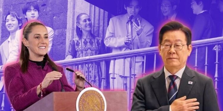 Claudia Sheinbaum Pardo anuncia reunión con presidente de Corea del Sur y grupo de K-Pop