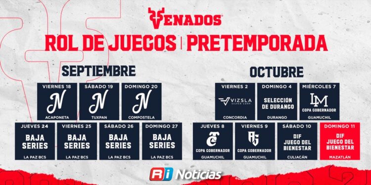 Venados de Mazatlán alistan agenda de eventos para septiembre rumbo a la nueva temporada