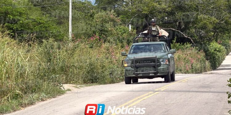 Fuerte operativo de Marina se registra en El Roble, al sur de Mazatlán