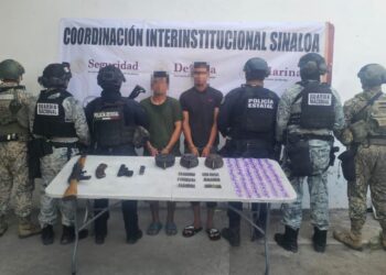 Caen dos hombres durante operativo en Mazatlán