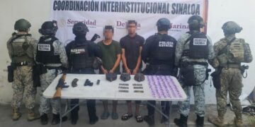 Caen dos hombres durante operativo en Mazatlán