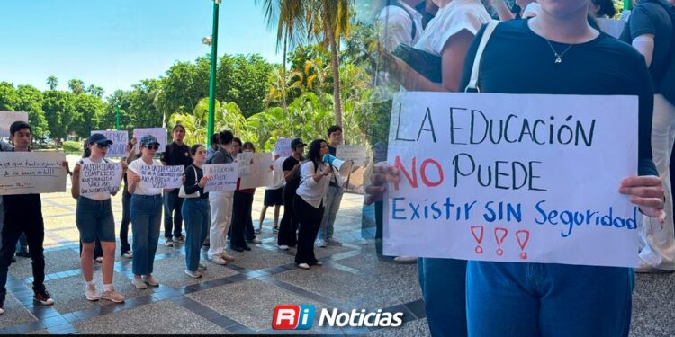 Estudiantes de la UAS exigen paz tras asesinato cerca de Ciudad Universitaria