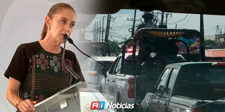 Sheinbaum garantiza permanencia de fuerzas federales en Sinaloa ante inseguridad