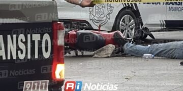 Motociclista muere tras ser atropellado en la Gabriel Leyva a la altura del Parque Bonfil en Mazatlán