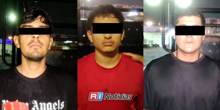 Marina detiene a tres hombres armados en la zona turística de Mazatlán