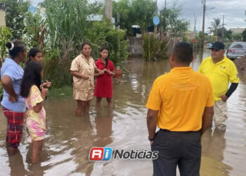 Huracán Polo provoca inundaciones y deja bajo el agua a comunidades costeras de Navolato