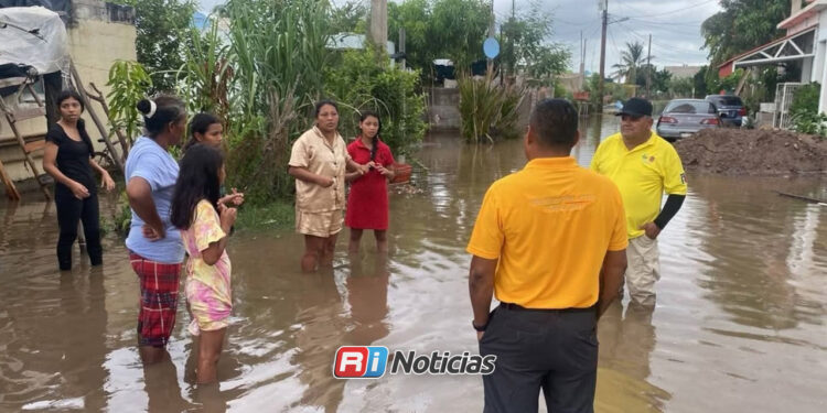 Huracán Polo provoca inundaciones y deja bajo el agua a comunidades costeras de Navolato