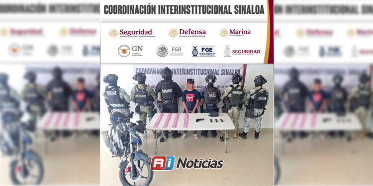 Detienen a hombre con pistola y 200 dosis de cristal en El Rosario
