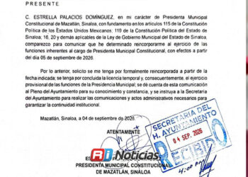 Estrella Palacios anuncia su regreso a la Presidencia Municipal de Mazatlán
