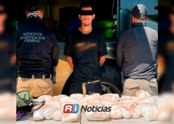 Pasajero es detenido con 26 kilos de presunta metanfetamina en autobús