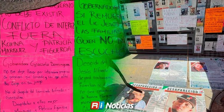 Exigen colectivos en Mazatlán restitución de funcionario de la Comisión de Búsqueda; advierten con bloquear avenidas