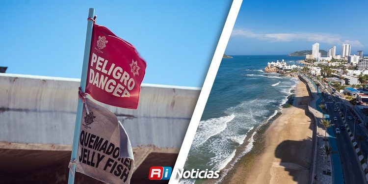 Cierran accesos a playas en Mazatlán por fuerte oleaje y mareas altas