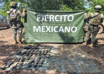 Ejército asegura armas y municiones en campamento abandonado en Concordia