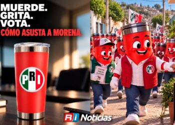 PRI convierte el termo rojo en símbolo de su campaña y asegura que incomoda a Morena