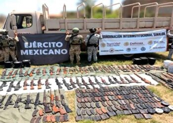 Localizan arsenal durante operativo en Rosario; hallaron 66 armas y hasta un Barret calibre .50