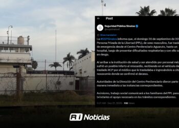 Muere interno tras ser trasladado de emergencia desde Aguaruto
