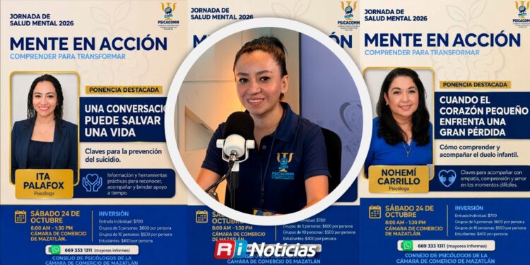 Con cinco conferencias, impulsan jornada de salud mental en Mazatlán