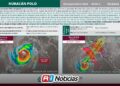 Huracán Polo mantiene su fuerza y avanza hacia Baja California Sur; prevén lluvias torrenciales para este lunes