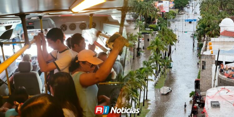 Lluvias provocan tráfico lento, pero transporte urbano sigue operando