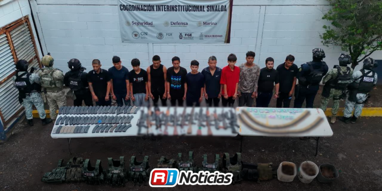 Detienen en Escuinapa a 11 presuntos implicados en asesinato de 10 mineros