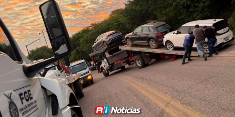 Recuperan 28 vehículos durante operativo en Cosalá