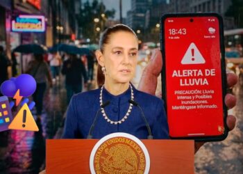 Sheinbaum anuncia alerta de tormentas para celulares en octubre